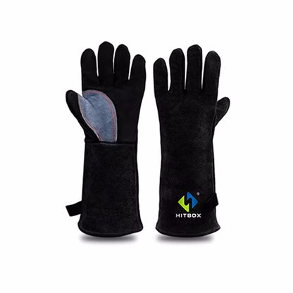 HITBOX 14/16" Welding Gloves For Tig Mig Welder Works Barbecue Kitchen Stove image 0