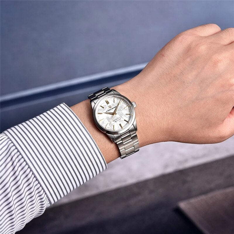 PAGANI DESIGN 40MM Men Quartz Watches TMI VH31 Luxury Business Top Sapphire 316 image 4