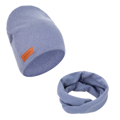 2Pcs/Lot Faux Cashmere Baby Turban Hats Scarf Set Newborn Kids Leather Stick Wi image 9