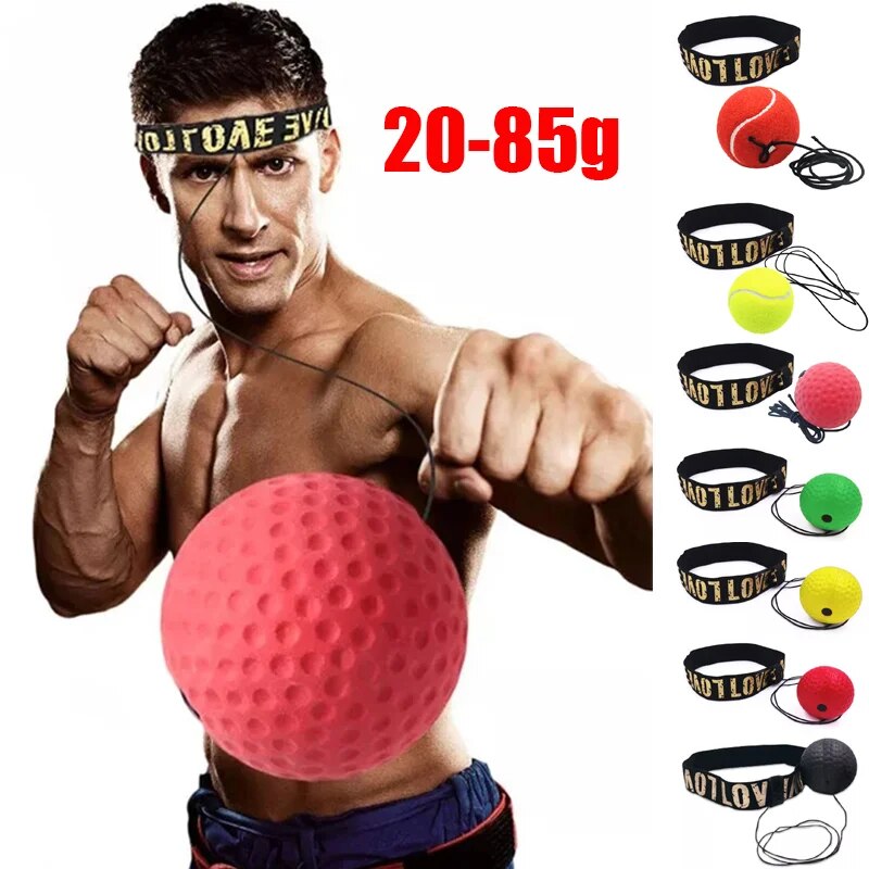 Boxing Speed Ball Head-mounted PU Punch ball MMA Sanda Training Hand Eye Reacti image 4