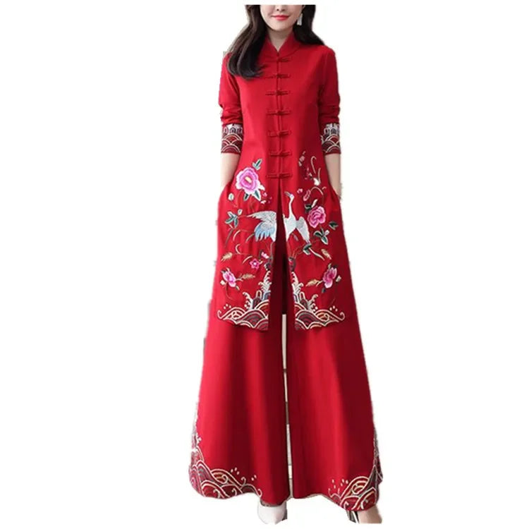 4XL Vietnam Aodai Chinese Style Long Dress Qipao Chinese Cheongsam Dress Tradit