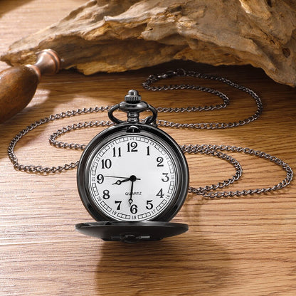 Vintage Pirate Anchor Quarzt Pocket Watch with Chain Necklace Vintage Quartz Pe image 5