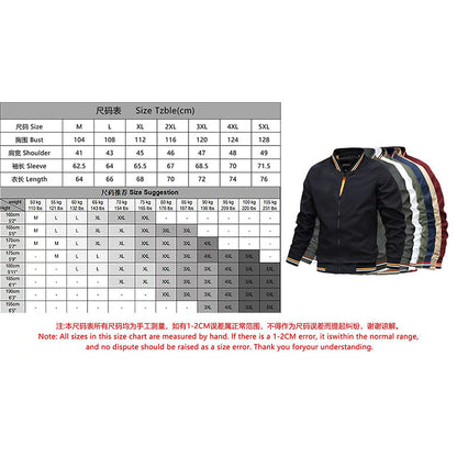 Spring Summer Jacket Men Black Casual Slim Fit Baseball Men Jackets New