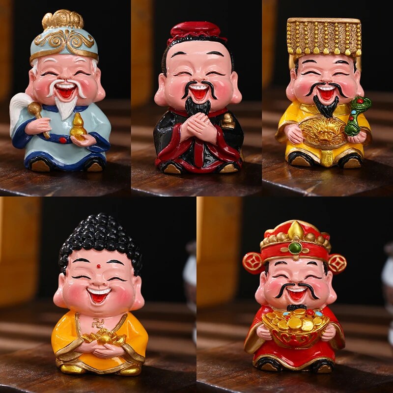 Resin God of Wealth Mascot Ornaments Home/Room/Car Decoration Feng Shui Fortune image 7