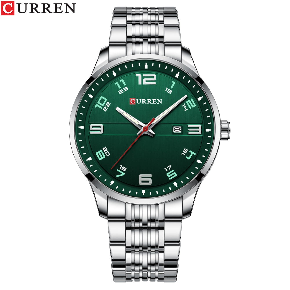 CURREN Business Men Luxury Watches Stainless Steel Quartz Wrsitwatches Male Aut image 5