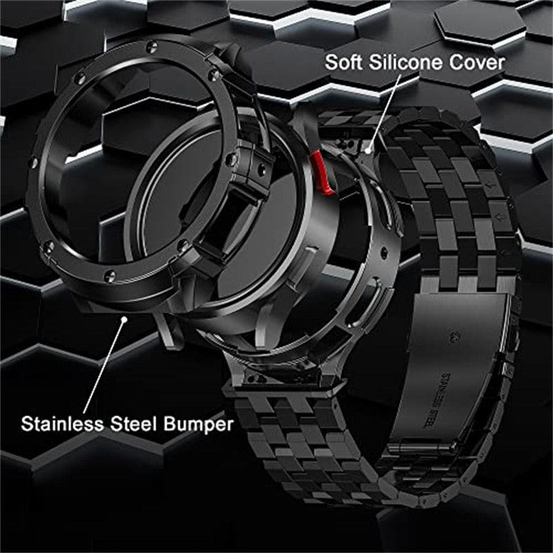 Stainless Steel case+Strap For Samsung Galaxy Watch 5 Pro 45mm (not watch) meta image 7