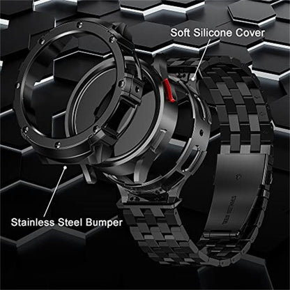 Stainless Steel case+Strap For Samsung Galaxy Watch 5 Pro 45mm (not watch) meta image 7