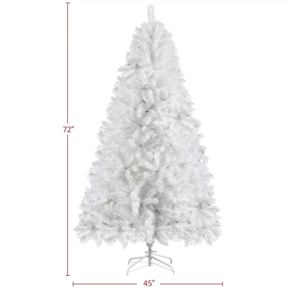 Hinged Spruce Artificial Christmas Tree, with Foldable Stand 6' christmas  xmas image 4