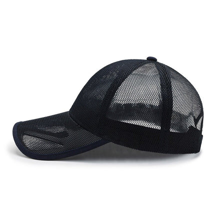 Summer Men Hat Openwork Brim Breathable Mesh Cap Outdoor Sports Sunscreen Baseb image 9