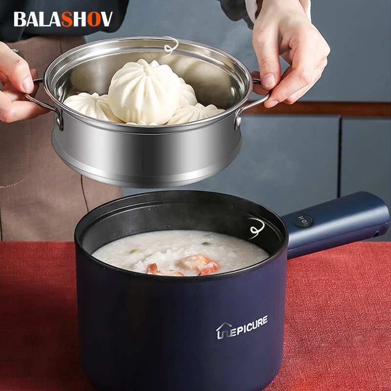 Multi-function Mini Cooker Non-stick Pan Single/Double Layer Electric Cooking M image 0