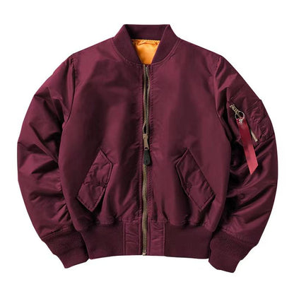 Men MA1 Jackets Autumn Quality Nylon American Military Uniform Aviator Unisex C image 8