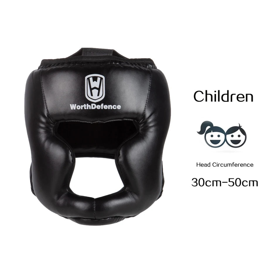 WOSWEIR Kick Boxing Helmet PU Karate Muay Thai Guantes De Boxeo Free Fight MMA image 4