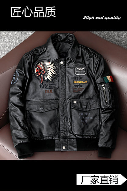 New Military Jacket Men's Vespa Motorcycle Ma1 Aviator Pilot Air Man Jacket Thi image 6