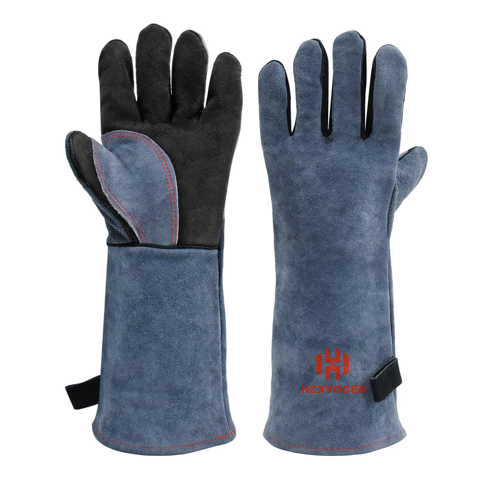HITBOX 14/16" Welding Gloves For Tig Mig Welder Works Barbecue Kitchen Stove image 1