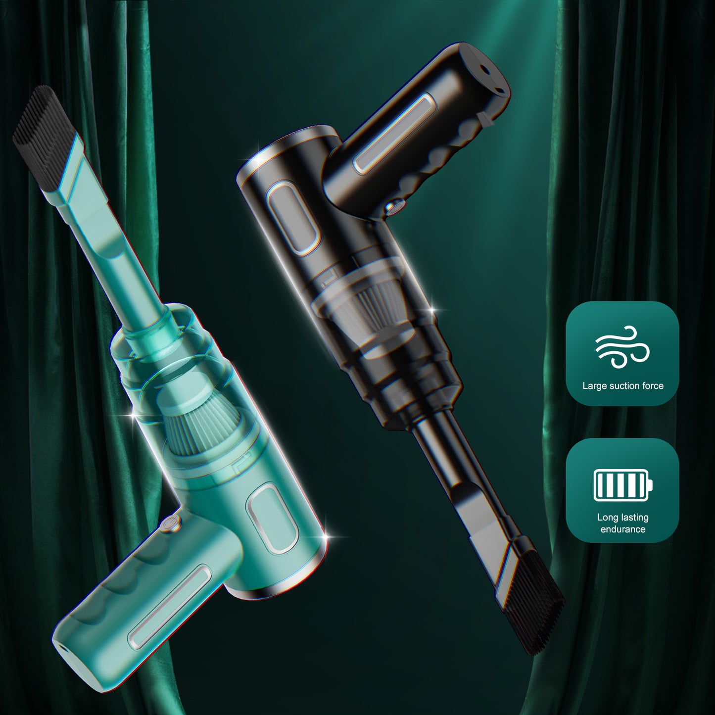 ABS Car Vacuum Cleaner Portable Powerful Wireless Vacuum Cleaner Home Carpet Cl image 4