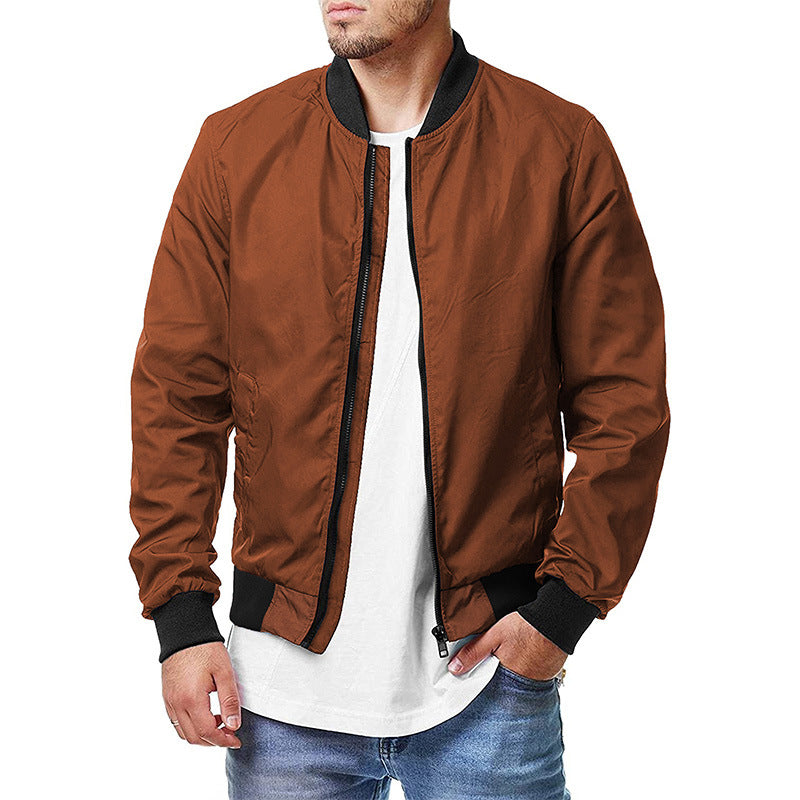 New Military Jacket Men's Slim Bomber Jacket Spring Autumn R Men Outerwear Ma-1 image 4