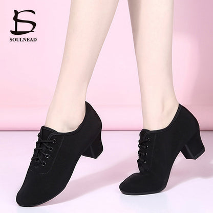 Women Dance Shoes Jazz Latin Ballroom Salsa Dancing Shoe High Heels Ladies Prac image 1