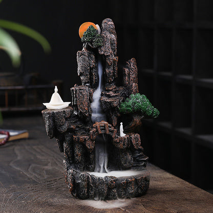 Zen Alpine Flowing Water Backflow Incense Burner Home Decoration Creative Ornam image 5