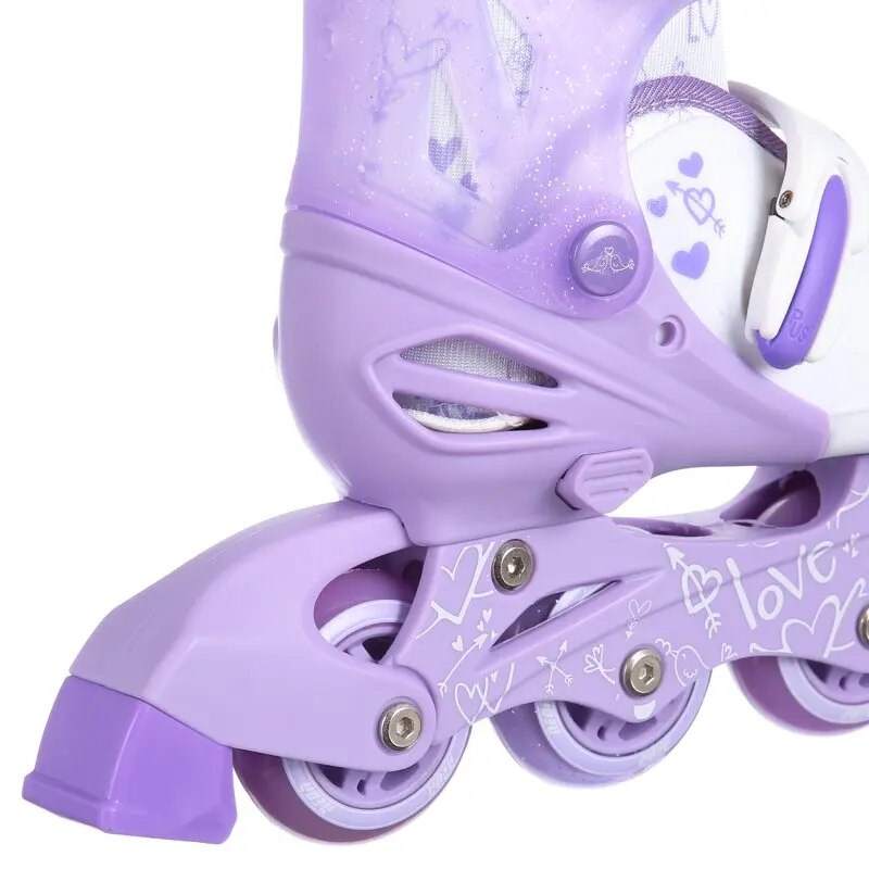 Skates LED Roller Blades for Girls, Size 12-2 Adjustable, Purple image 4