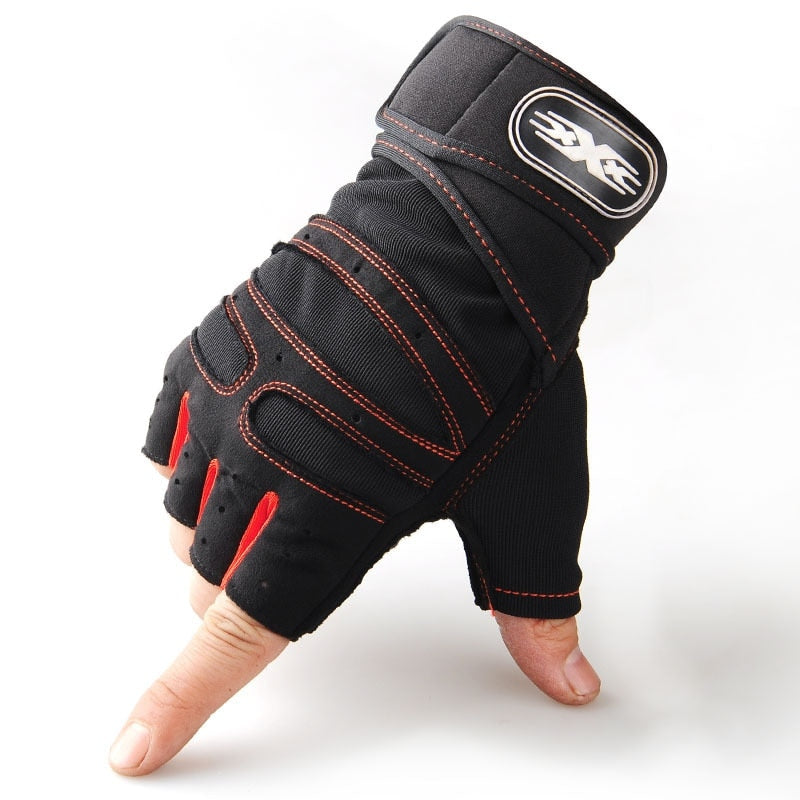 Fitness Half Finger Gloves Men And Women Wrist Guard Sports Dumbbell Riding Non image 2