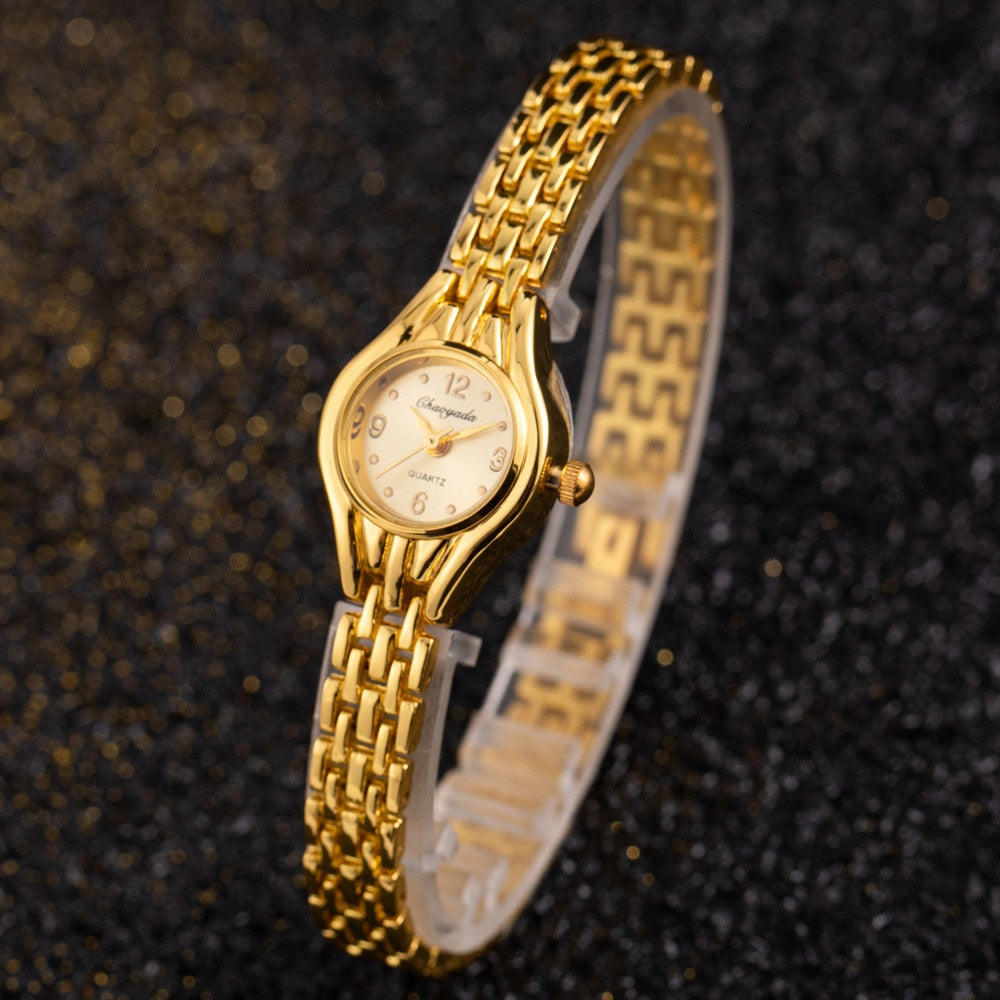 Simple Elegant Small Women's Watches Luxury Brand Gold Wrist Watches for Women  image 1
