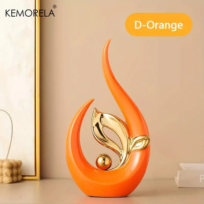 Ceramic Statue Nordic Creative Light Luxury Living Room Decoration Sculptures a image 5