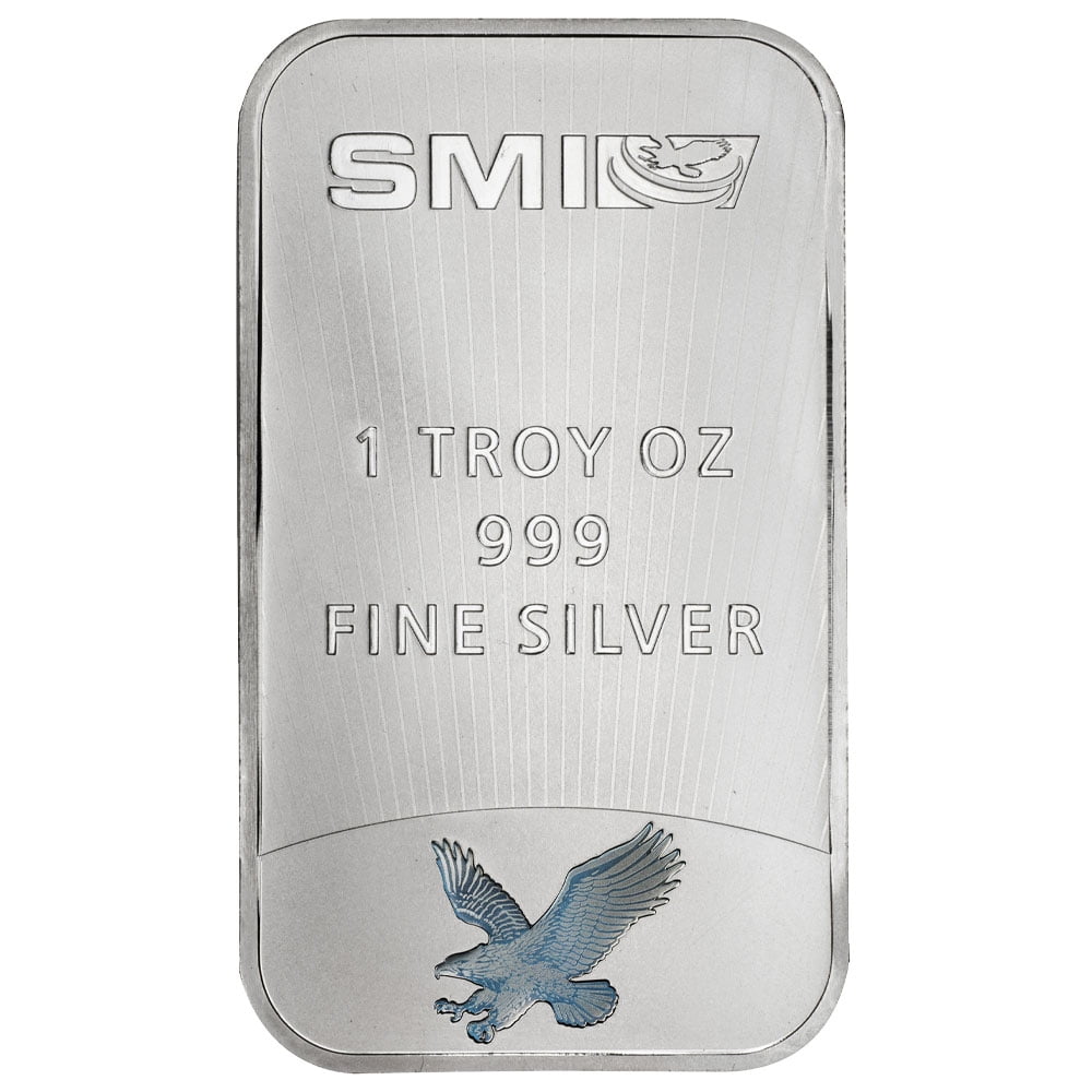 1 Troy oz Sunshine Mercury Design .999 Silver Bar image 0