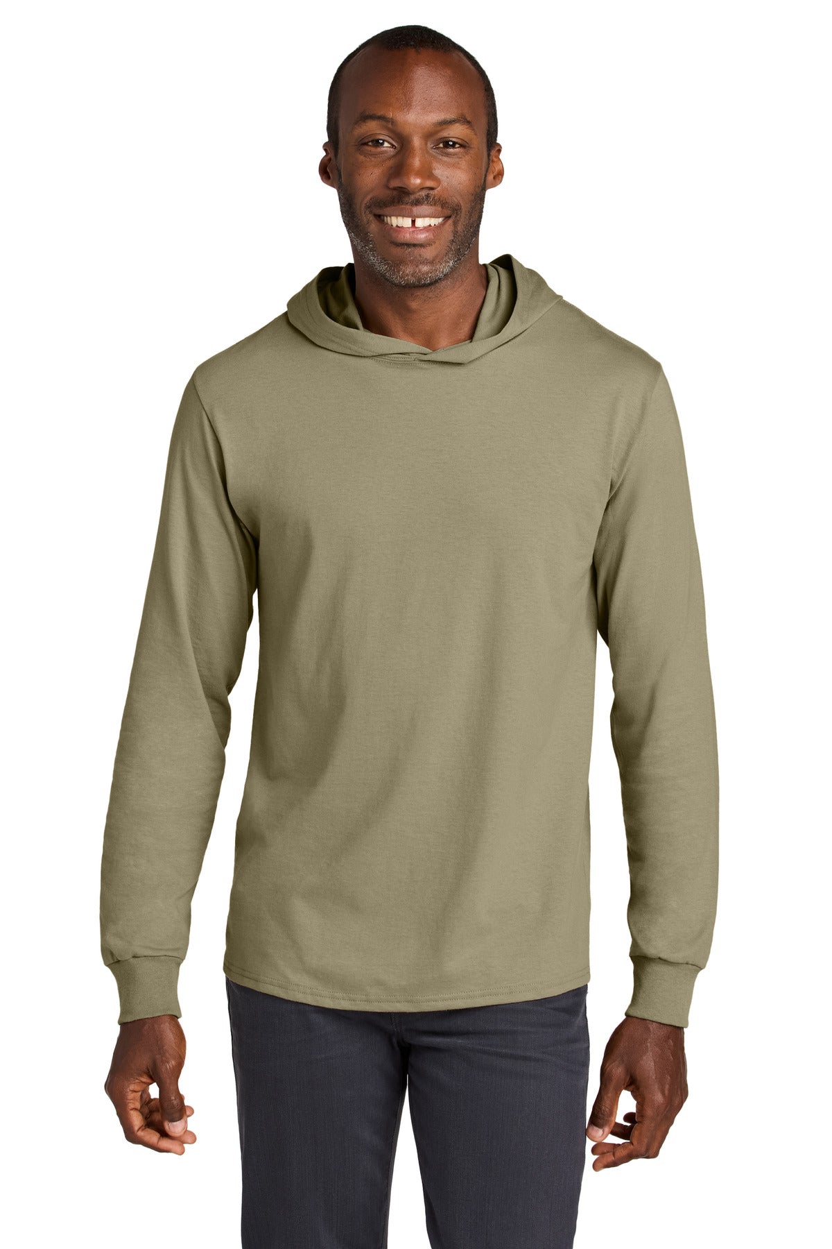 Jerzees Classics Unisex Cotton Long Sleeve Hooded T-Shirt 363LH
