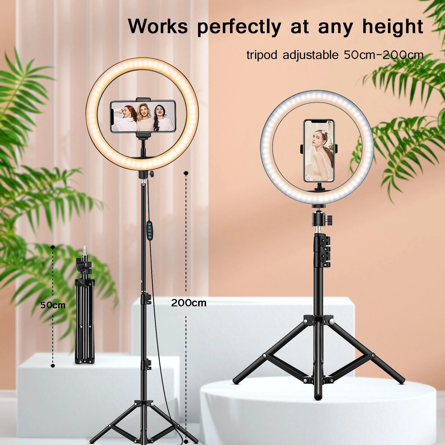 LED Photography Fill Lighting with Tripod Stand Camera Photo Studio Circle Led image 5