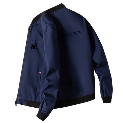 Spring Autumn Man Coats White Streetwear Fashion Stand Collar Jacket Men
