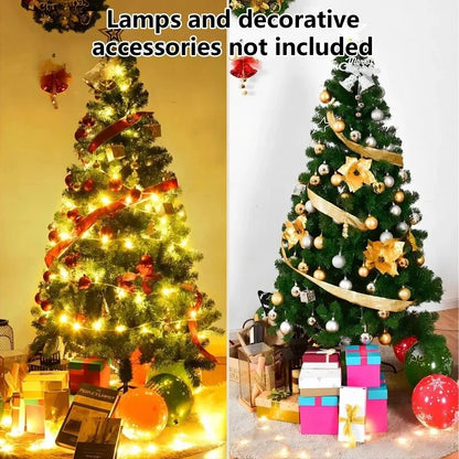 Vebreda 6ft  Christmas Tree, Pine Hinged Artificial Holiday Tree W/ 1000 image 4