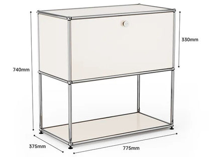 Bed Side Table Module Storage Cabinet Haller Storage Shelf Sideboard Living Roo image 2