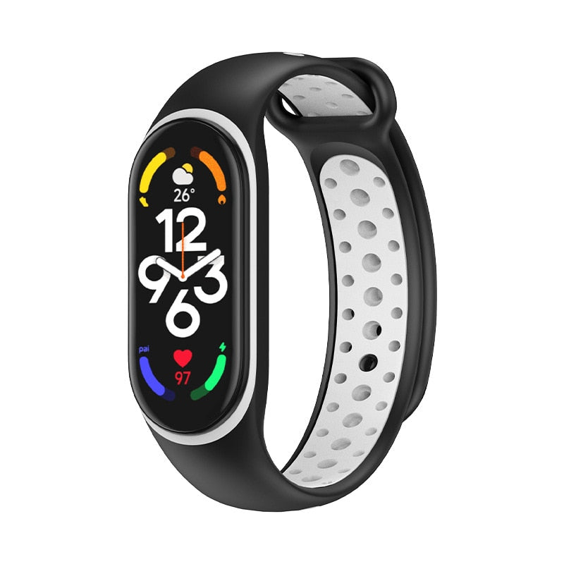 Silicone Strap for Xiaomi Mi Band 3 4 Breathable Straps Replacement Bracelet fo image 8