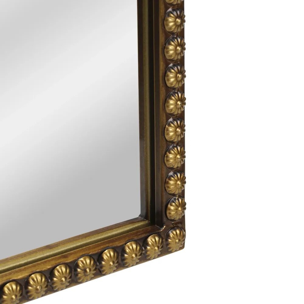 20" X 30" Arch Metal Wall Mirror D©cor In Gold Floor Mirrors image 2