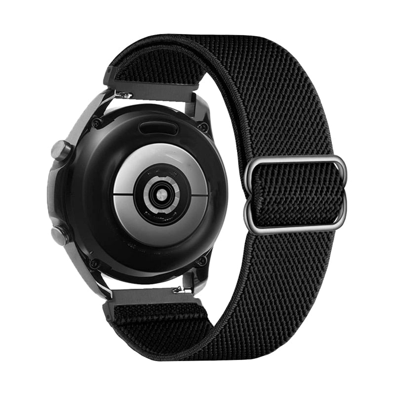 18/20/22mm Nylon Strap for Garmin Venu SQ 2 2s Forerunner 645 Elastic Wristband image 6