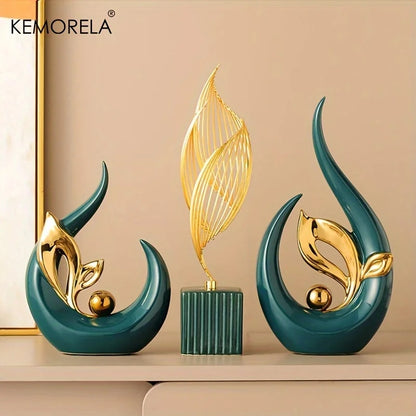 Ceramic Statue Nordic Creative Light Luxury Living Room Decoration Sculptures a image 9