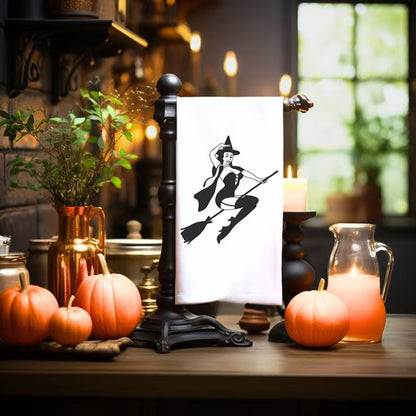 1pc 57x40cm Halloween Decoration Women of Halloween Kitchen Towel I Can Drive A image 5