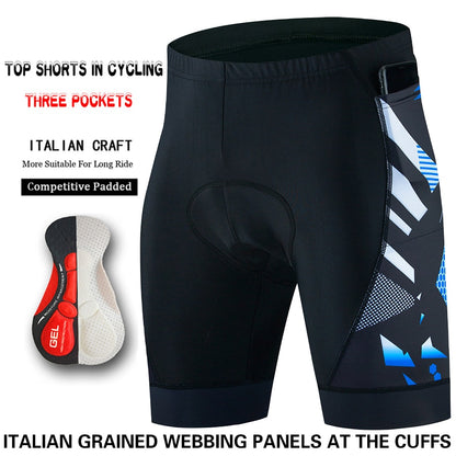 Three pocket Cycling Shorts Bike Tights Triathlon 5D Gel Padded Pro Lycra Bicyc image 1