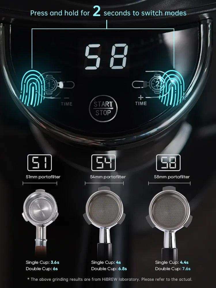 HiBREW Automatic Burr Mill Electric Coffee Grinder with 34 Gears for Espresso A image 5