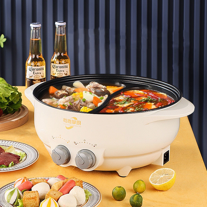 6L Yuanyang Electric  Pot Home Multi-function All-In-One Electric Cooking Po image 2