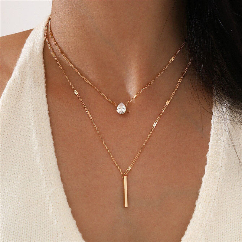 Simple Pearl Beads Chic Exquisite Necklace Gold Color Thin Chain Minimalist Cha image 9