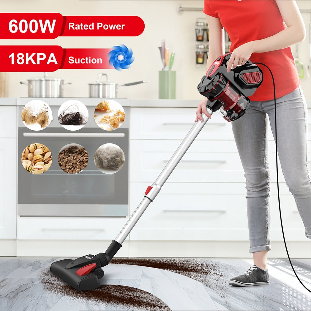 Vacuum Cleaner Corded INSE I5 18Kpa Powerful Suction 600W Motor Stick Handheld image 2