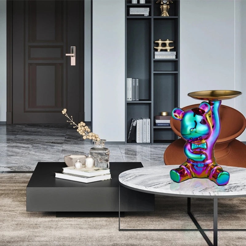 Light luxury ornaments, violent bear dolls small ornaments, living room TV cabi image 10