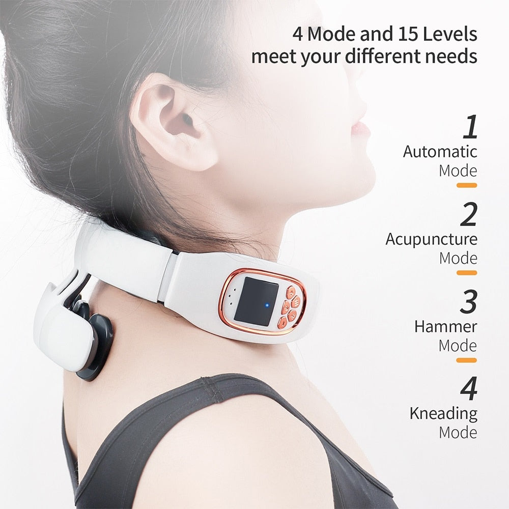 Neck Massage Instrument Intelligent Electric Rechargeable Heating  Pressing image 9