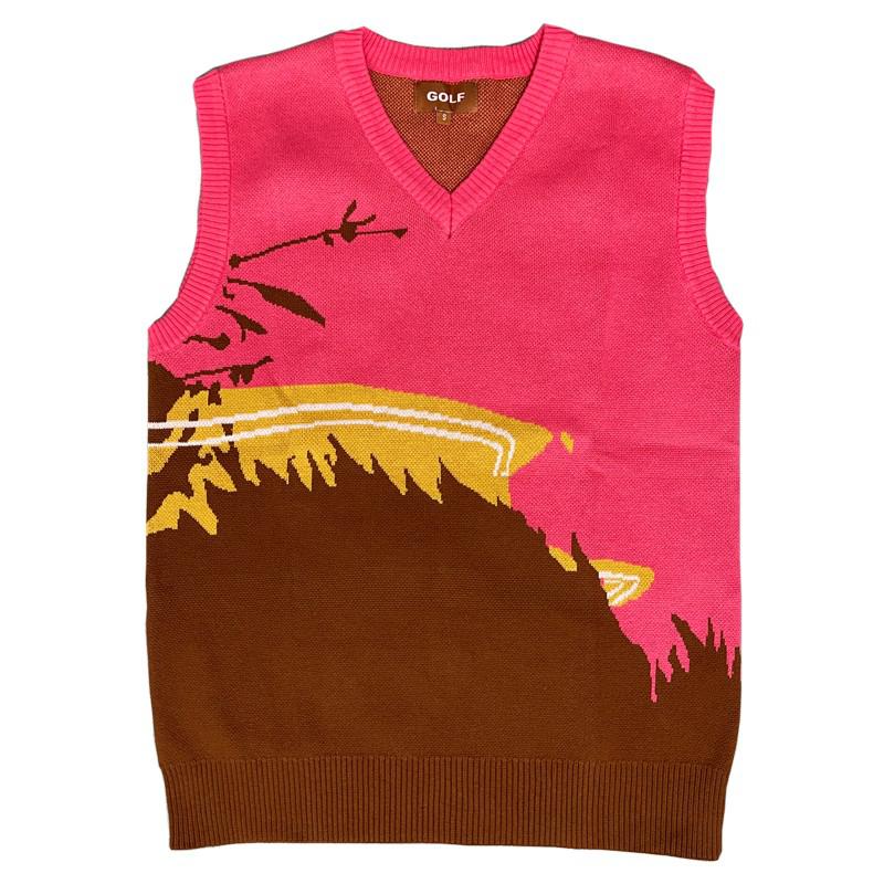 Golf Flower Le Fleur Tyler The Creator Menweater Vests Knit Casual Swea