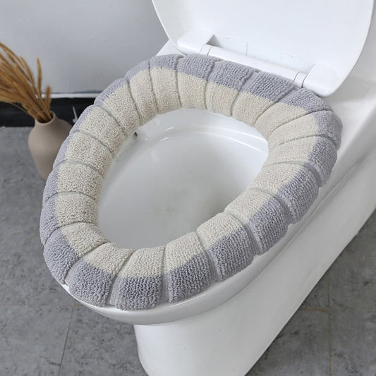 Winter Bathroom Products Toilet Seat Cover Warmer Fleece Thick Soft