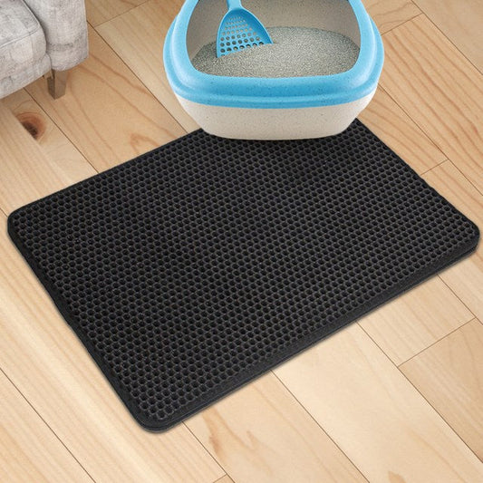 Waterproof Pet Cat Litter Mat Double Layer Pet Litter Box Mat for Cat Non-slip
