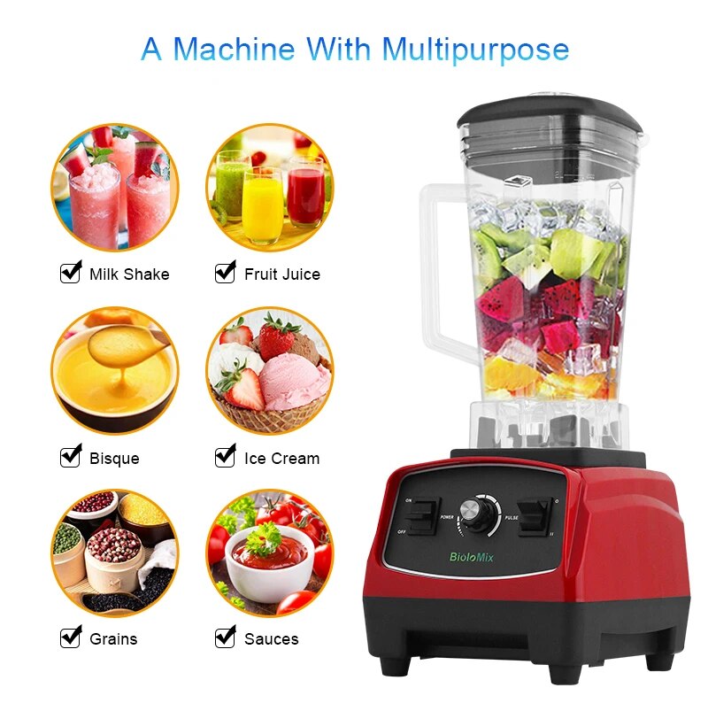 BPA 3HP 2200W Heavy Duty Commercial Grade Blender Mixer Juicer High Power