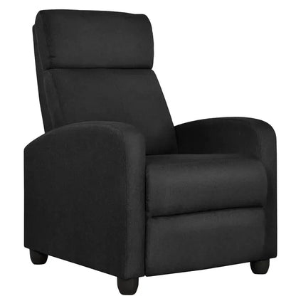 USA Essentials Fabric Push Back Theater Recliner Chair with ftrest, Accent Chairs fo image 3