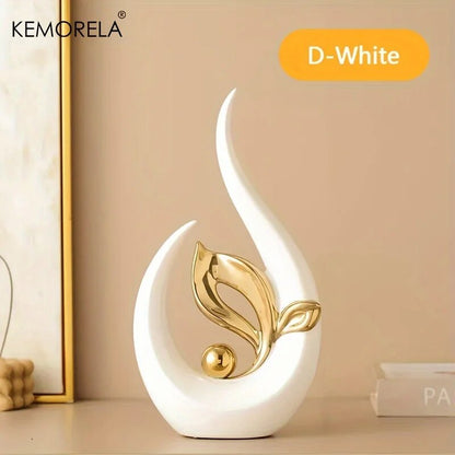 Ceramic Statue Nordic Creative Light Luxury Living Room Decoration Sculptures a image 4